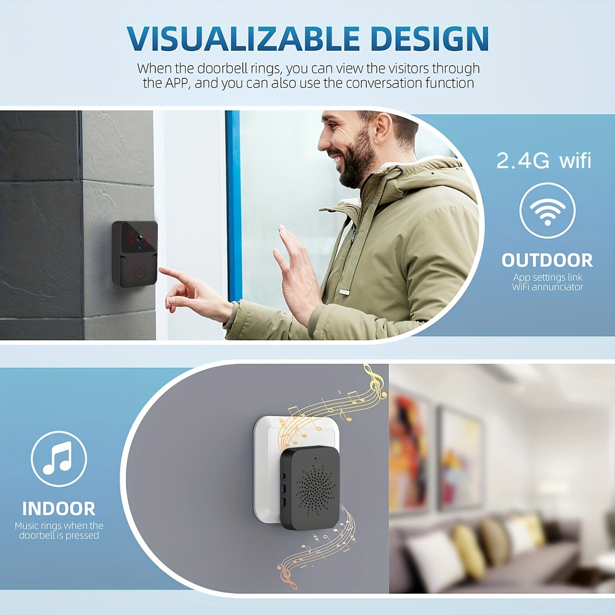 Tuya Wireless Smart Video Door - Home Security No Wifi Needed recension och pris