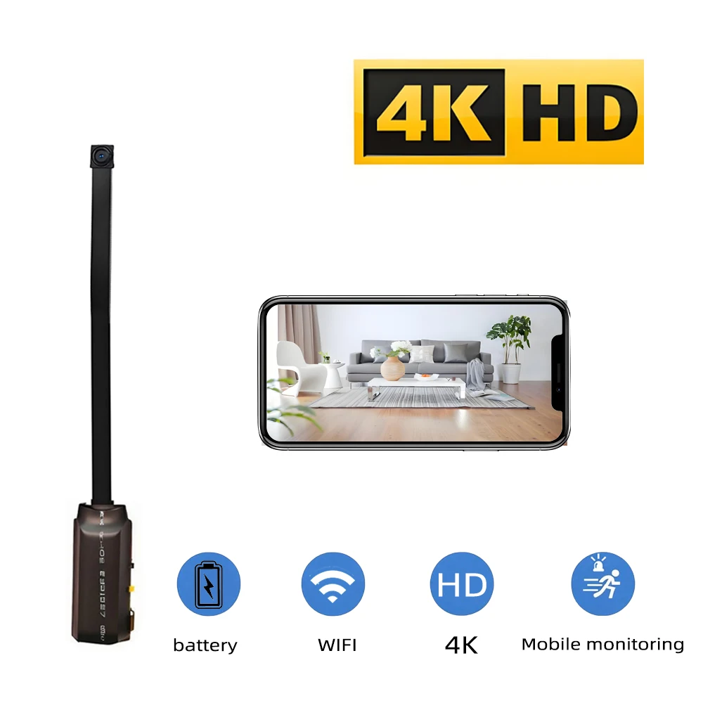 Upgraded Version, 4K HD Mini W - Home Security Hidden Cameras recension och pris