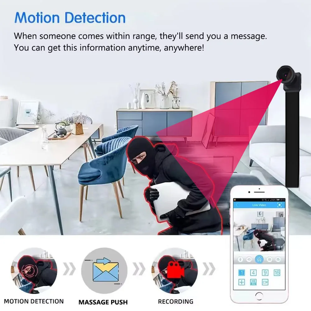 Upgraded Version, 4K HD Mini W - Home Security Hidden Cameras recension och pris